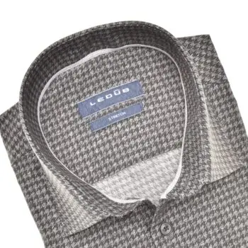 shirt met pied de poule printje van ledûb maten: 40