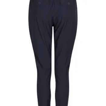 Broek in travel stof donker blauw van Zoso maten S